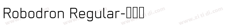 Robodron Regular字体转换